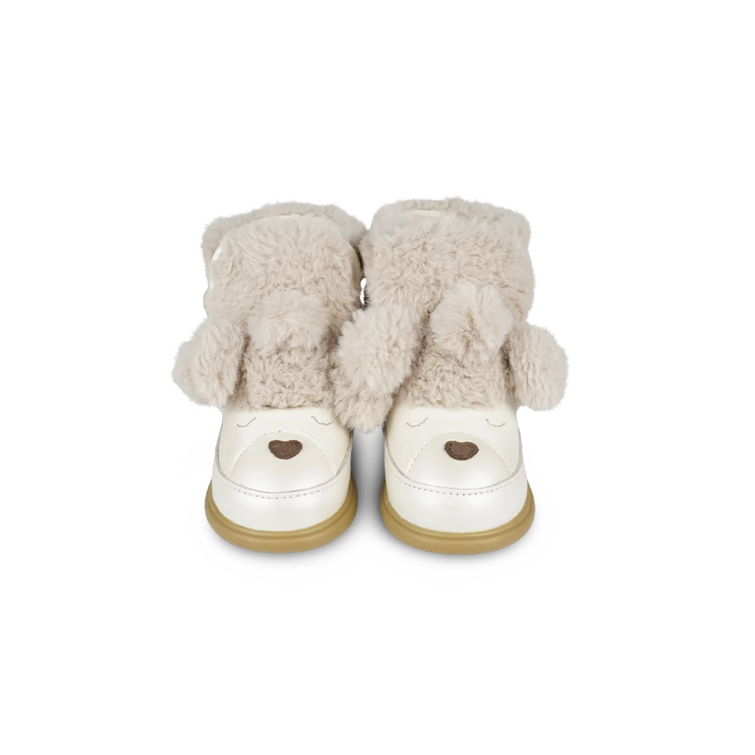 Dubu Exclusive Shoes | Poodle | Off White Metallic Leather – Image 3