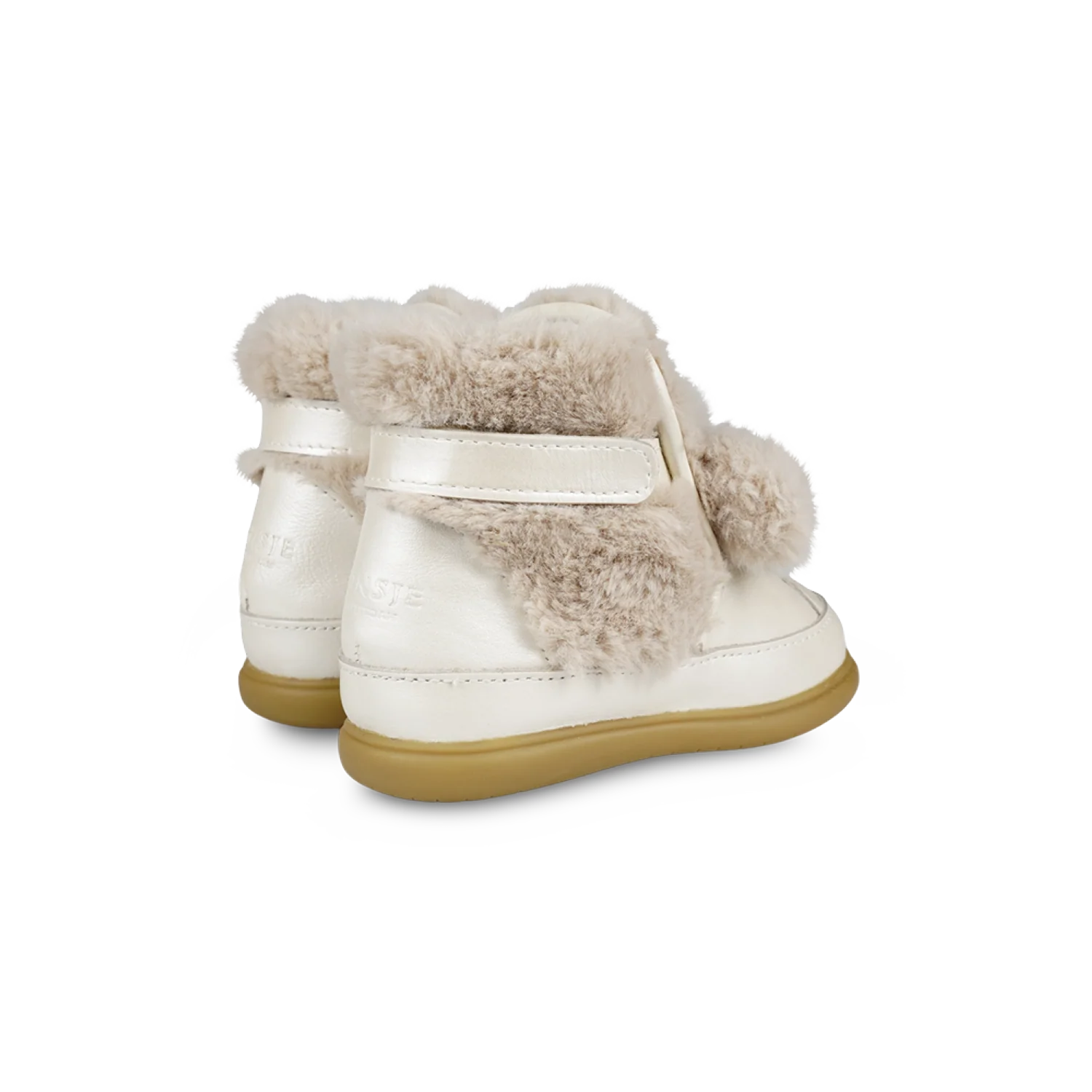 Dubu Exclusive Shoes | Poodle | Off White Metallic Leather – Image 4