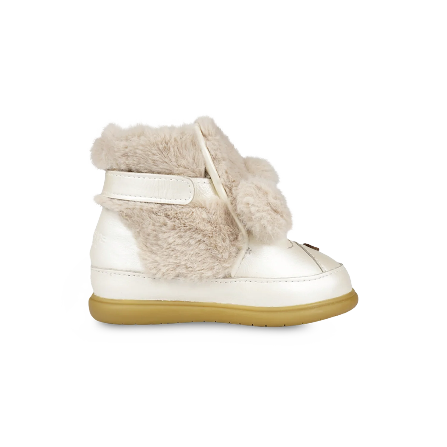 Dubu Exclusive Shoes | Poodle | Off White Metallic Leather – Image 5