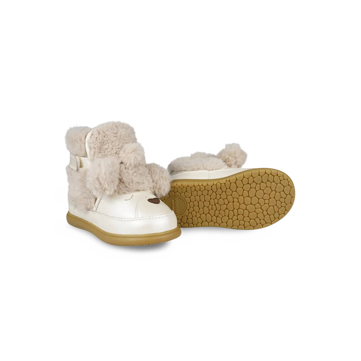 Dubu Exclusive Shoes | Poodle | Off White Metallic Leather – Image 6