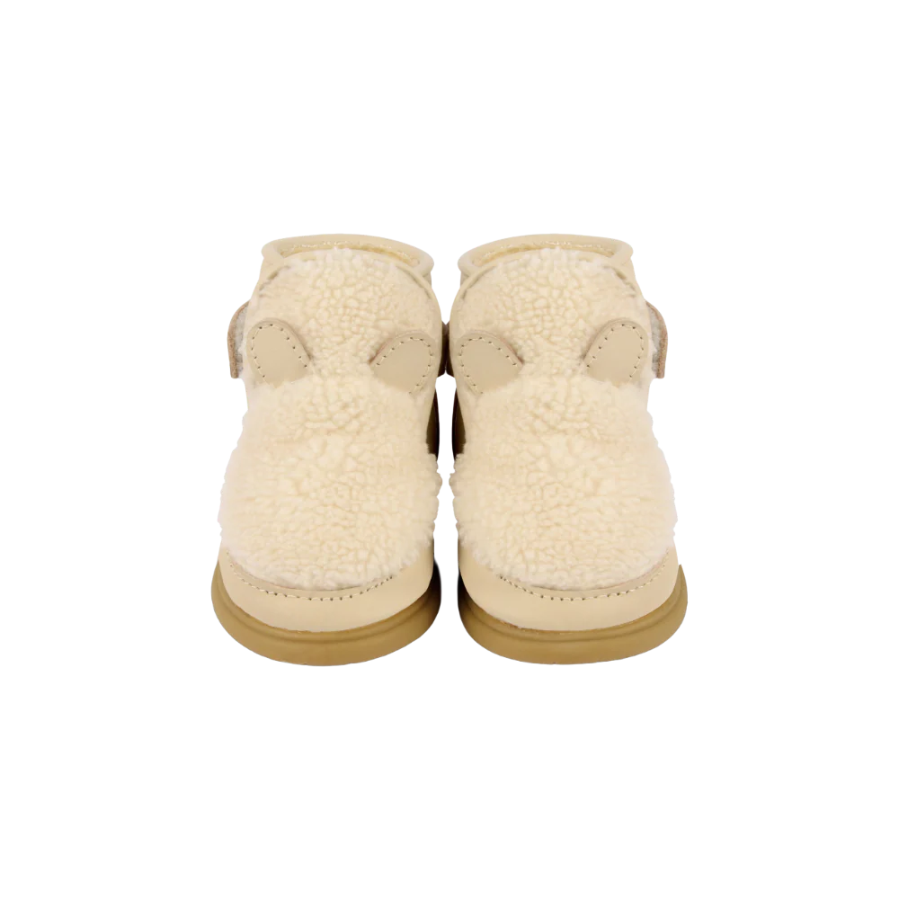 Roumi Shoes | Polar Bear | Off White Curly Faux Fur – Image 2