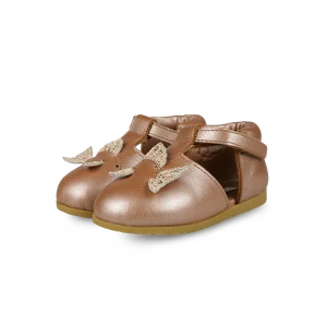 Zunu Shoes | Gold Fish | Clay Metallic Leather