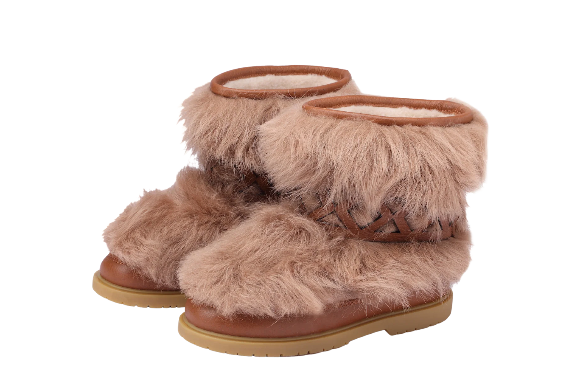 Keiza Boots | Beige Sheep Wool