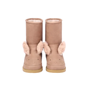 Wadudu Exclusive Boots | Fluffy Bunny | Hazelnut Leather