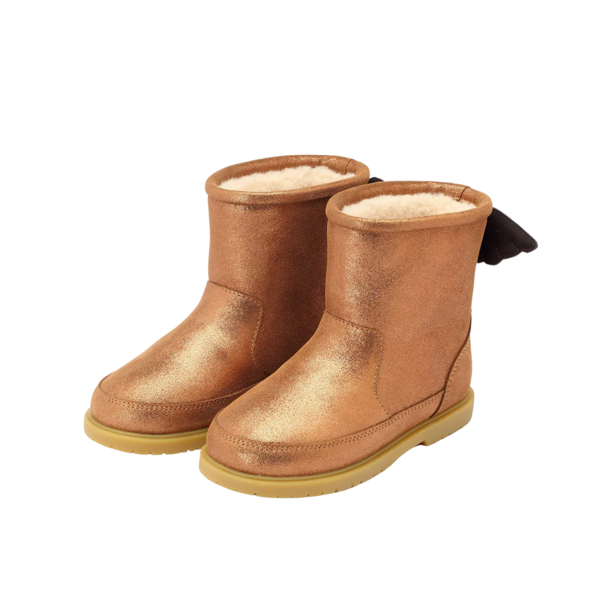 Angela Boots | Wings | Bronze Metallic Leather – Image 3
