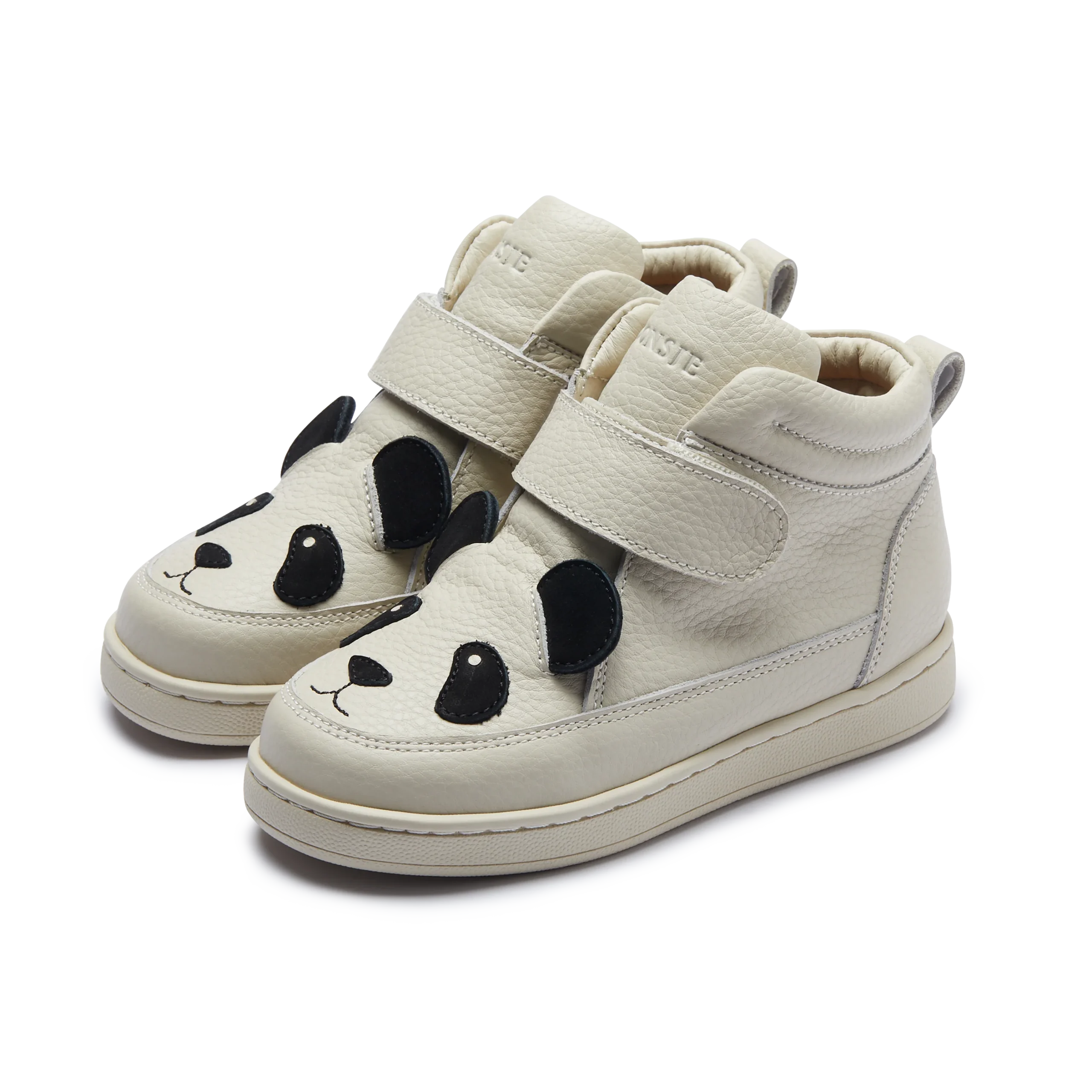 Mika Sneakers | Panda | Off White Leather