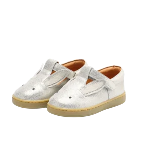 Qesterre Shoes | Bunny | Silver Metallic Leather