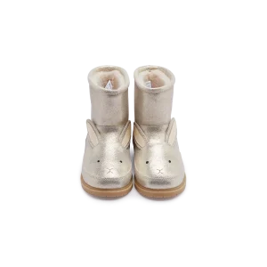 Xelly Boots | Bunny | Silver Metallic Leather