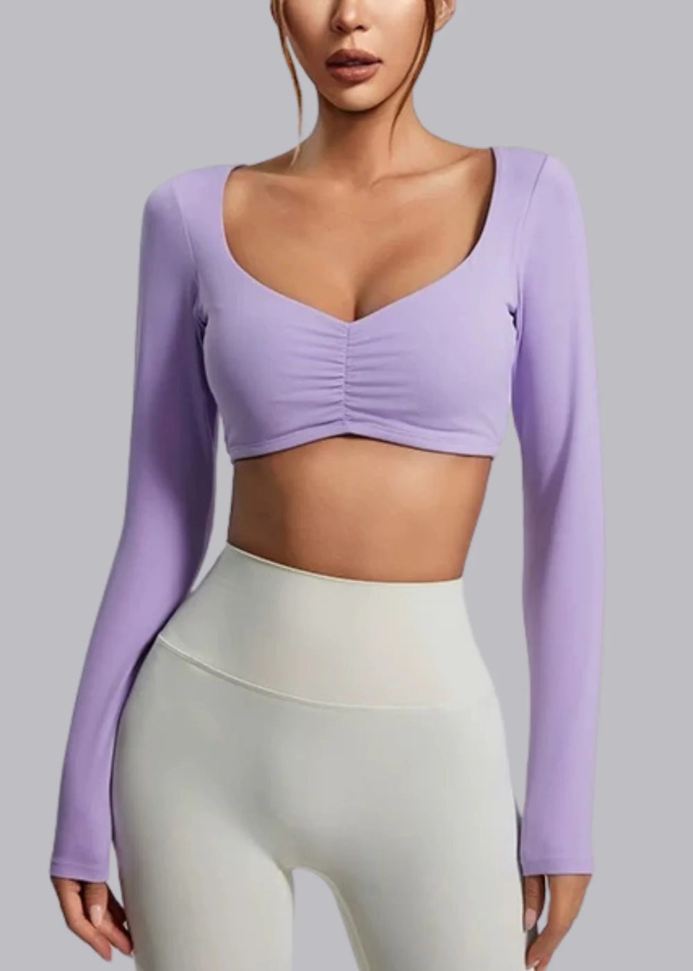 Tee-shirt Manche Longue - Brassière intégrée - Elena – Image 5