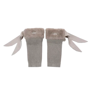 Gina Leg Warmers | Taupe Teddy