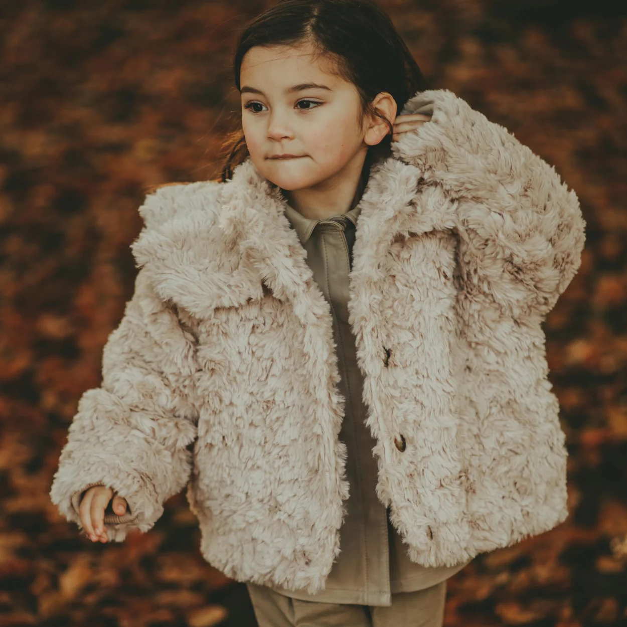 Marie Jacket | Soft Taupe Teddy – Image 2