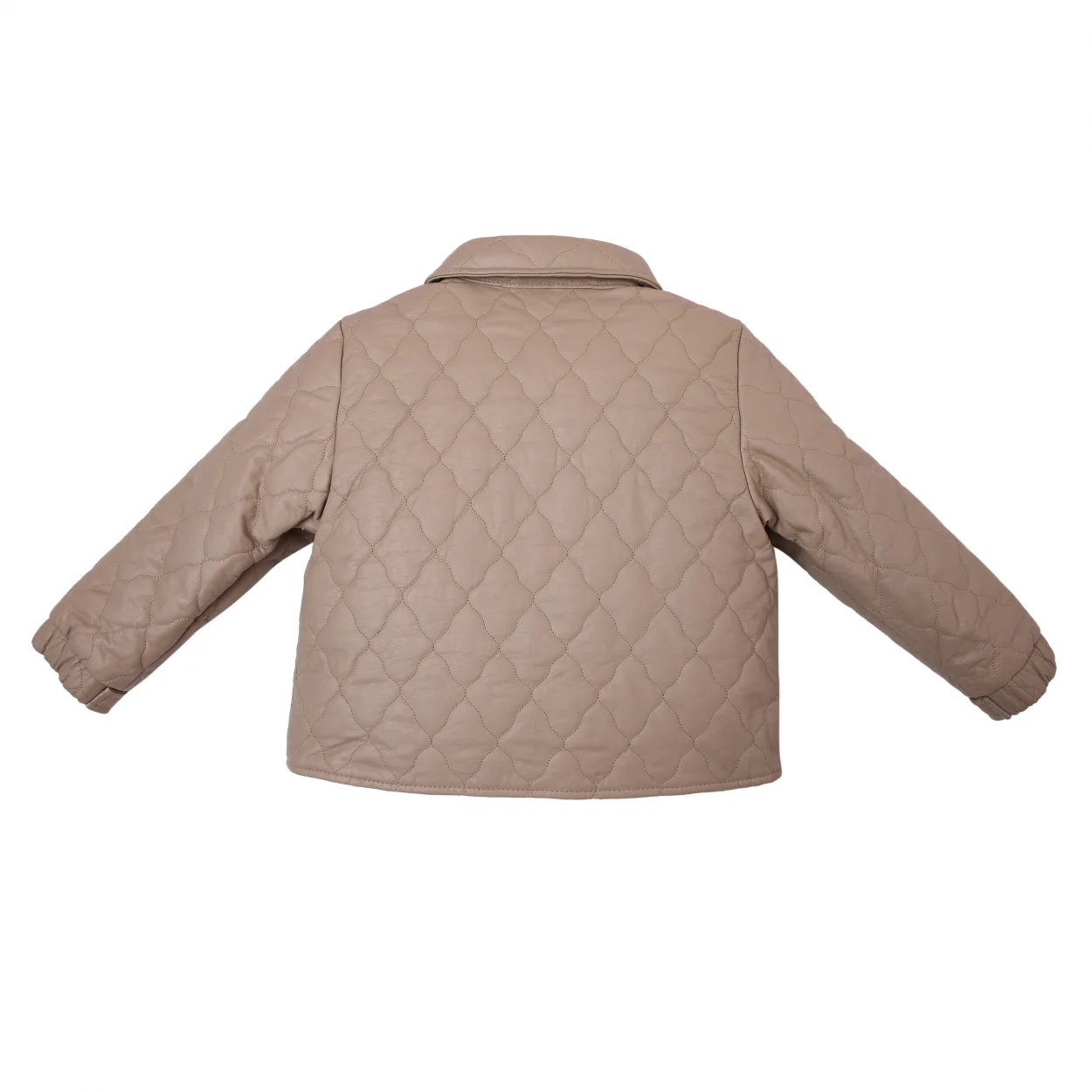 Rius Leather Jacket | Grey Beige Leather – Image 3