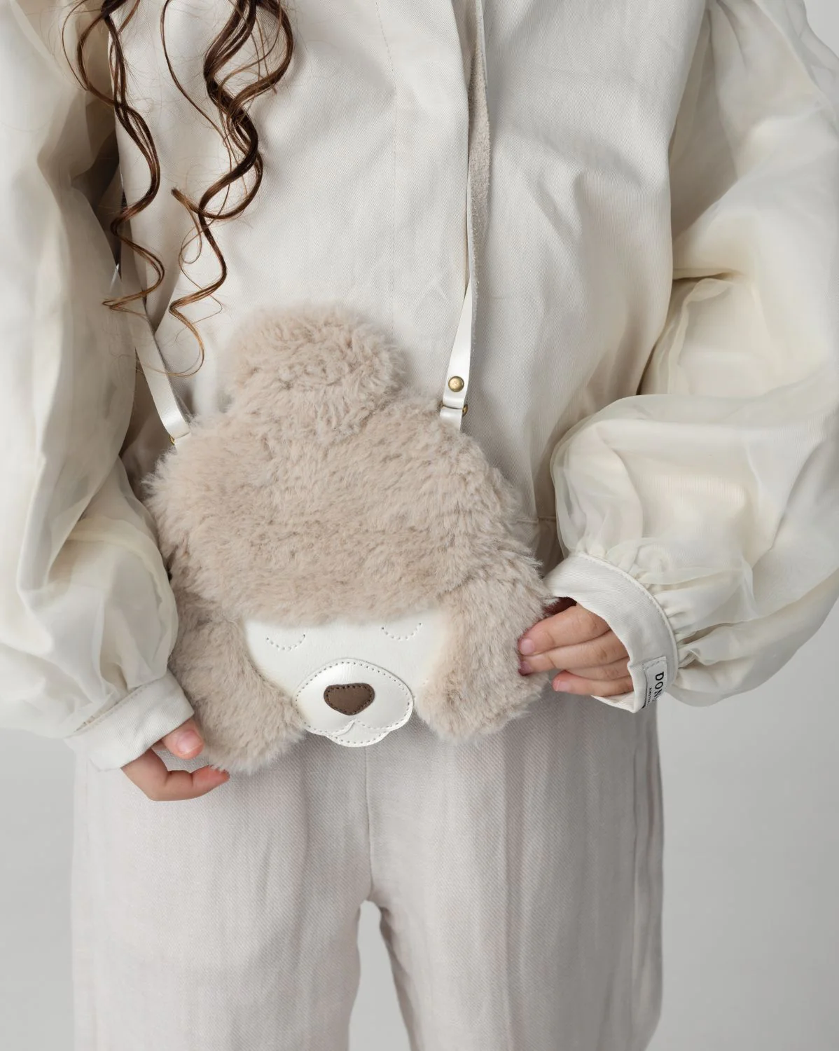 Britta Exclusive Purse | Poodle | Off White Metallic Leather – Image 2
