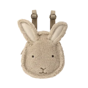 Pugi Backpack | Bunny | Beige Curly Faux Fur