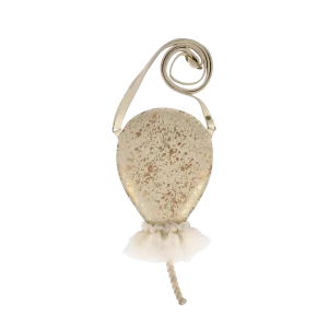 Alja Purse | Balloon | Cream Metallic Suede