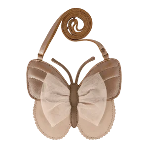 Qalja Purse | Vlinder | Clay Metallic Leather