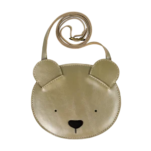 Blinc Purse | Bear | Champagne Metallic Leather