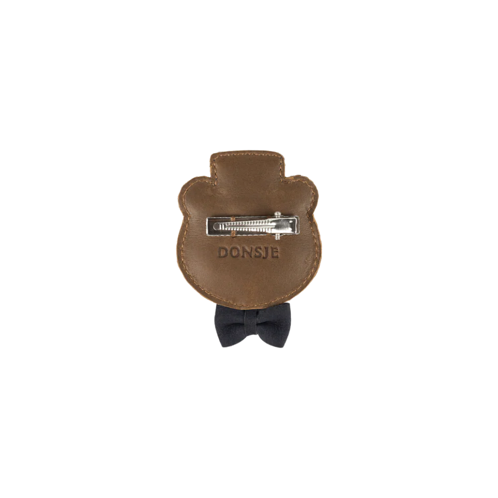 Ceesie Clip | Bear | Cognac Classic Leather – Image 3