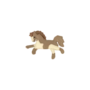 Chiem Clip | Pony | Truffle Metallic Nubuck