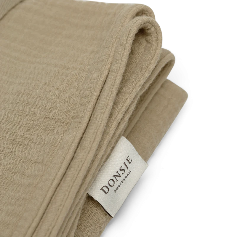 Ploekie Muslin Blanket XL | Bear | Taupe – Image 8