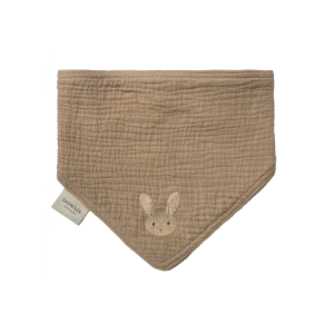 Bintje Bib | Fluffy Bunny | Rose Mocha