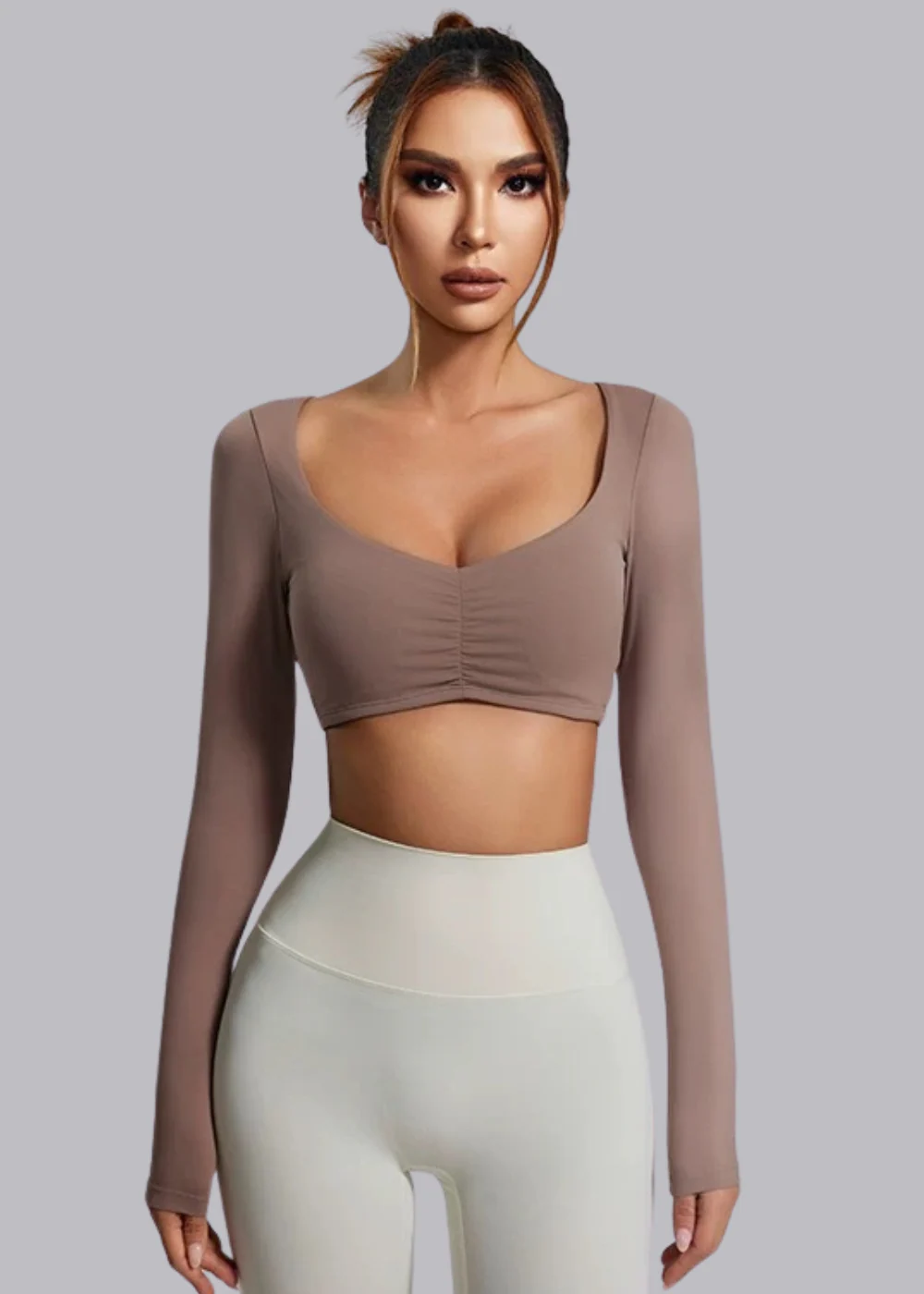 Tee-shirt Manche Longue - Brassière intégrée - Elena – Image 4
