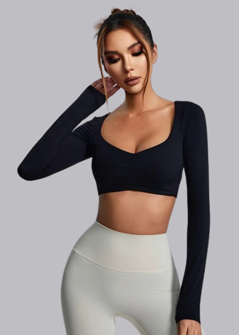 Tee-shirt Manche Longue - Brassière intégrée - Elena – Image 8