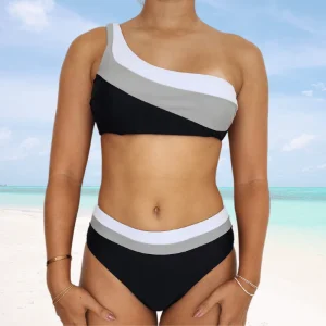 Bikini Asymétrique Taille Haute