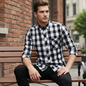 Chemise tartan homme