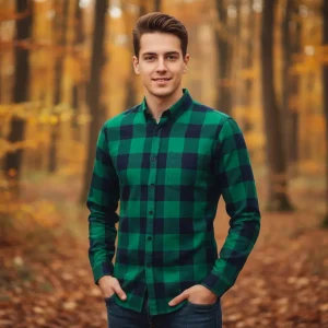 Chemise tartan vert