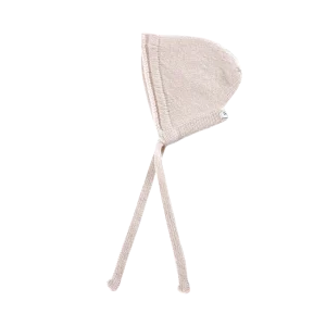 Fenja Merino Wool Baby Hat | Soft Blush