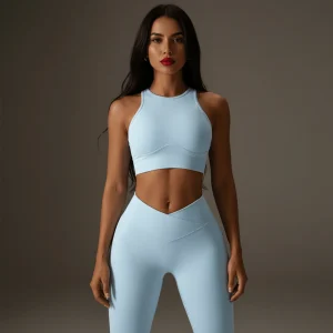 Brassière de Sport Côtelée "Aura" - Push-Up & Maintien Sculptant