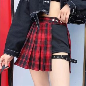 Kilt femme rouge