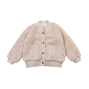 Olaan Cardigan | Soft Taupe Teddy