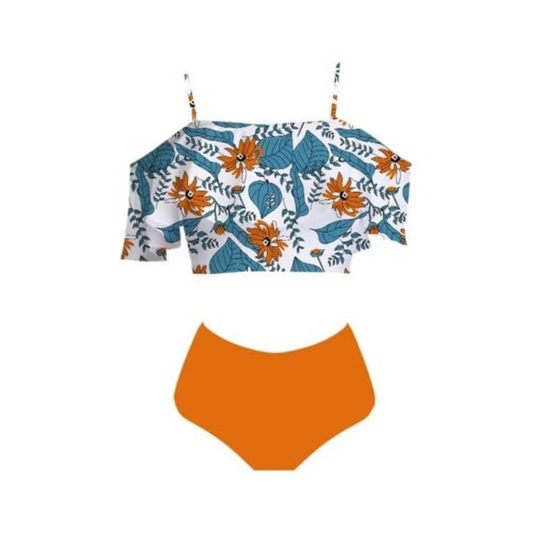 Tankini Affinant Taille Haute Volant – Image 6