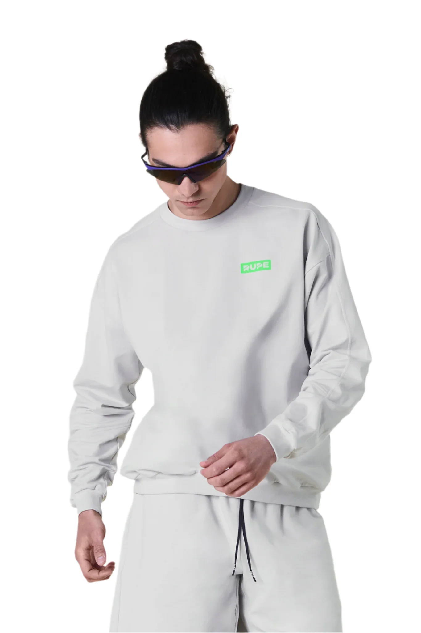 Sweat-shirt léger gris clair pour hommes | Rupe – Image 6