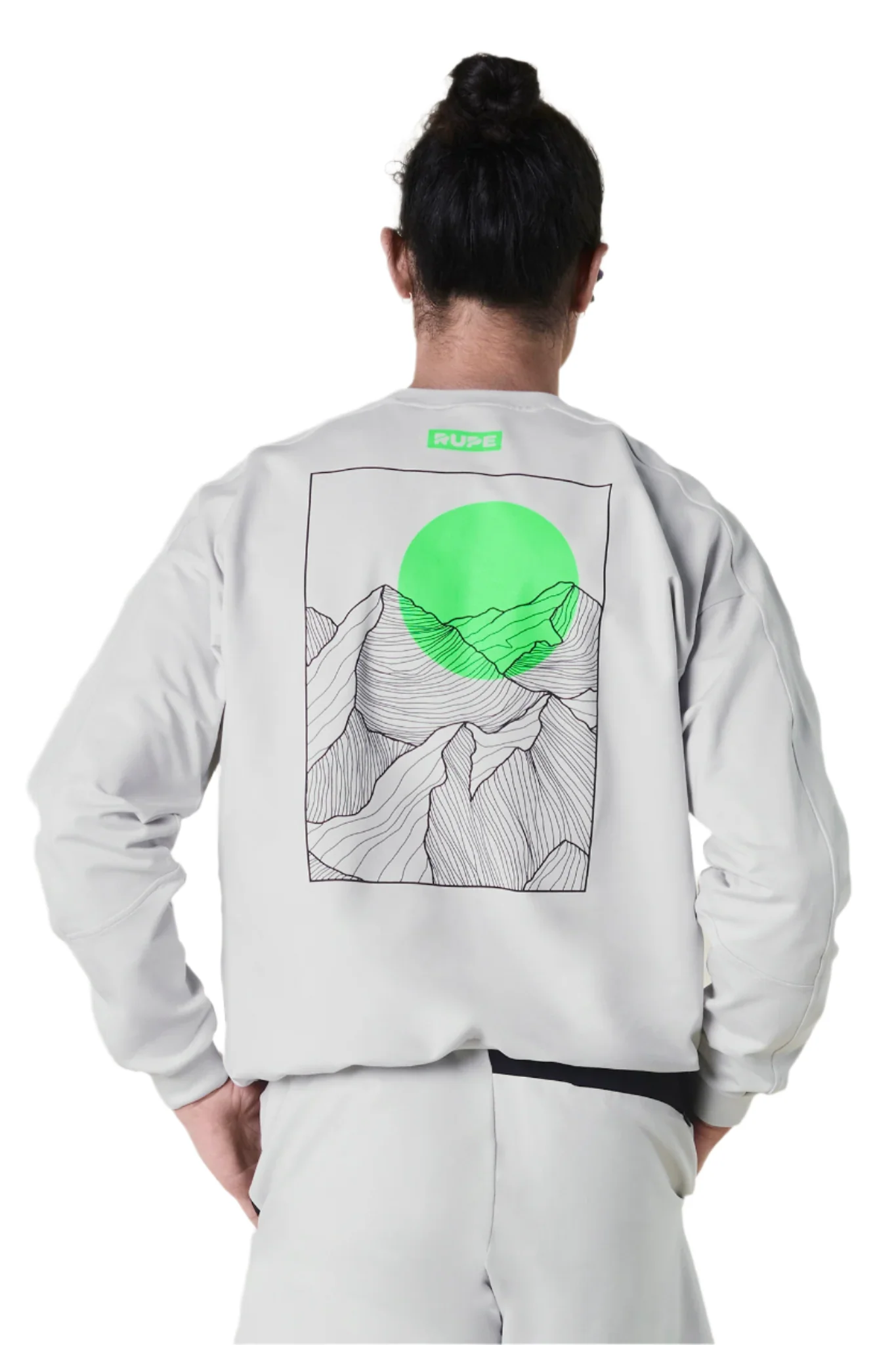 Sweat-shirt léger gris clair pour hommes | Rupe – Image 7