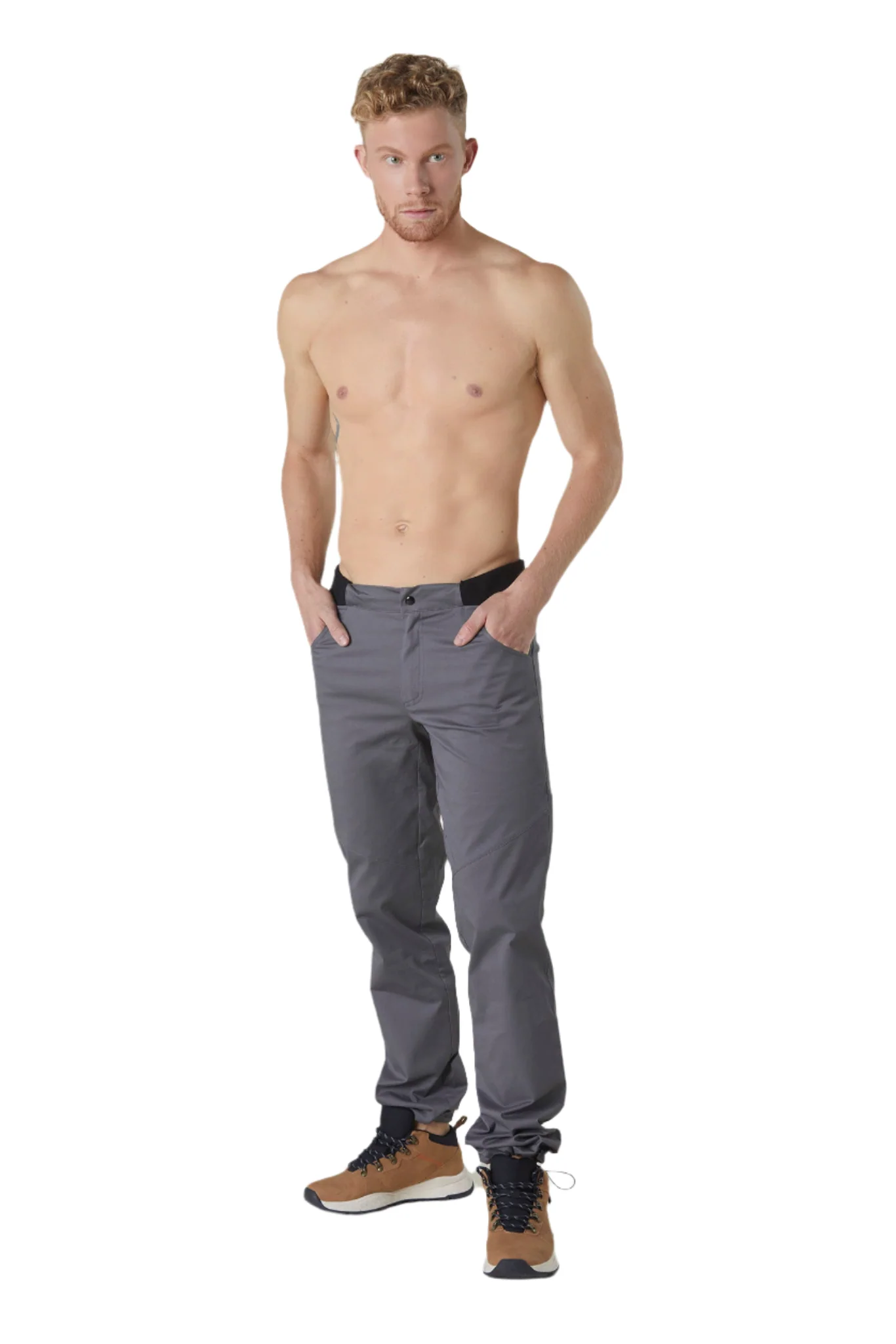 Pantalon d'escalade PYRENEES gris fait main pour homme – Image 6