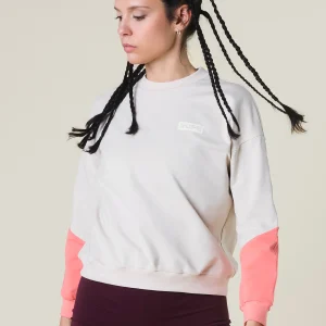 Sweat-shirt léger pour femme bicolore Light Sand Peach | Rupe