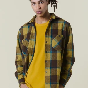 Chemise en flanelle de laine à carreaux