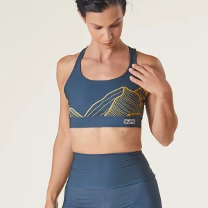 Brassière de sport tressé Mountain femme- bleu sarcelle