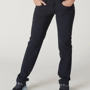 Deep Black - Pantalon stretch coupe jean femme élégant