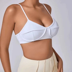 Soutien Gorge Sport Sexy Froissé Anti-Transpiration | S-L