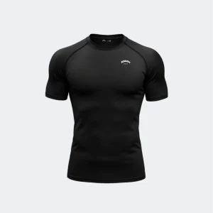 T-shirt compression noir athletcis club