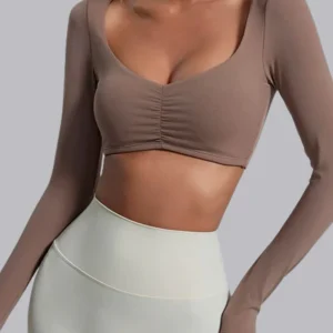 Tee-shirt Manche Longue - Brassière intégrée - Elena
