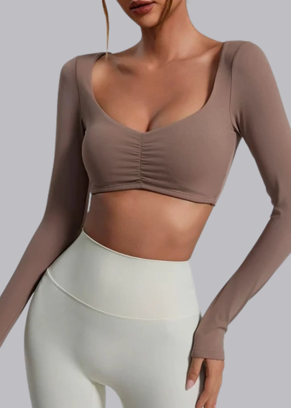 Tee-shirt Manche Longue - Brassière intégrée - Elena