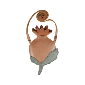 Bessie Purse | Rose Hip | Caramel Metallic Nubuck