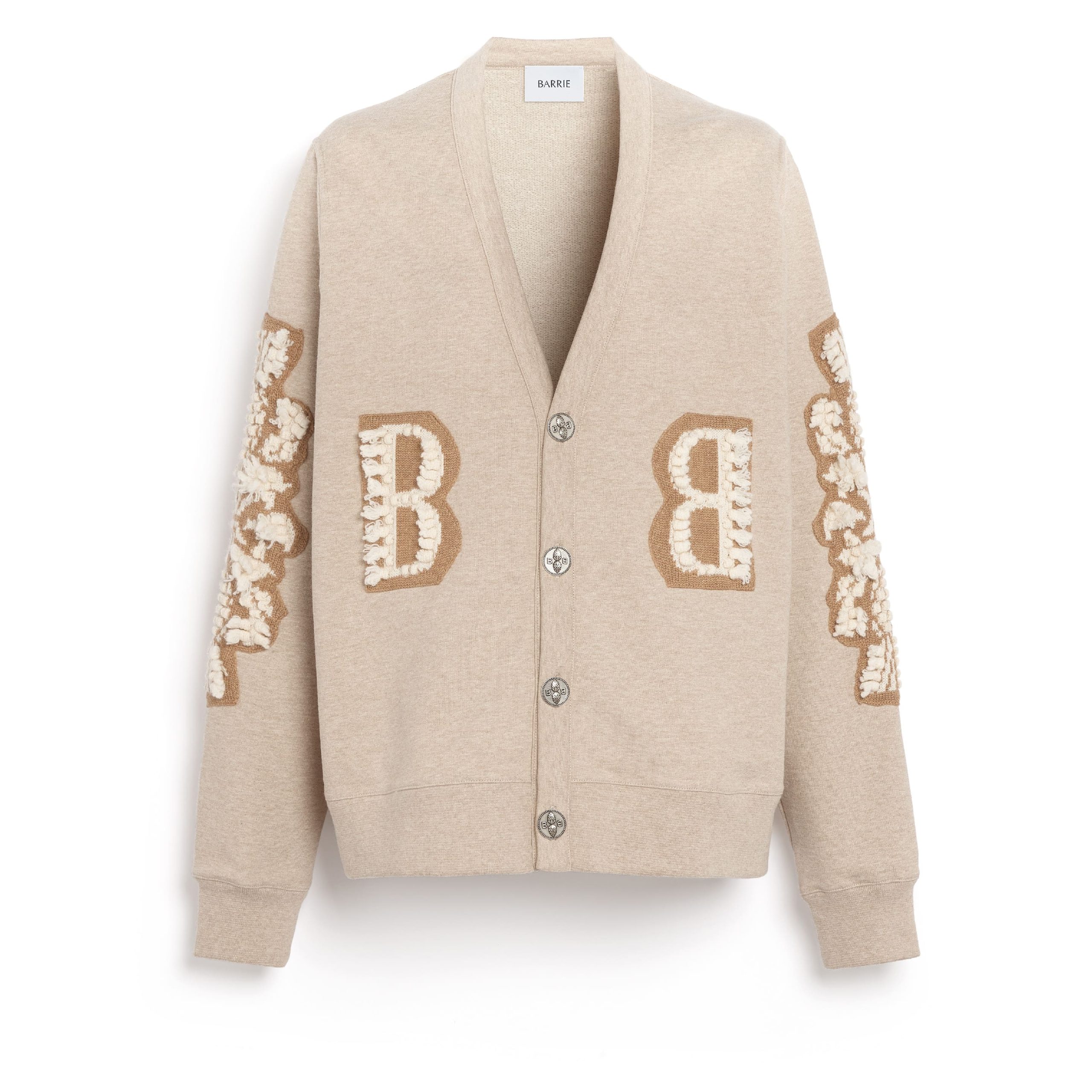 Cardigan en coton avec logo B en cachemire
