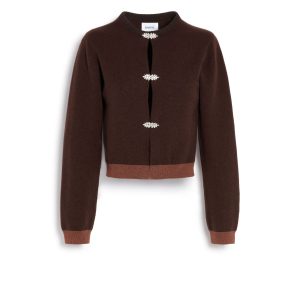 Cardigan en cachemire aux détails bijoux