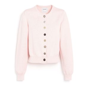 Cardigan en coton et cachemire à boutons bijoux